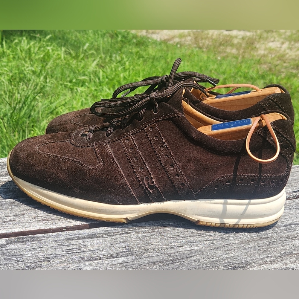 Canali Brown Suede Sneakers Casual Athletic Shoes 43 View 4